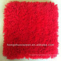 RED Polyster fabre Textured yarn carpet